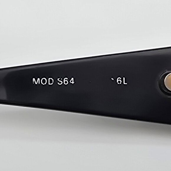 Versace Mod S64 Col 16L Gold Black Sunglasses Frame Italy 55-19-125 - Picture 8 of 14